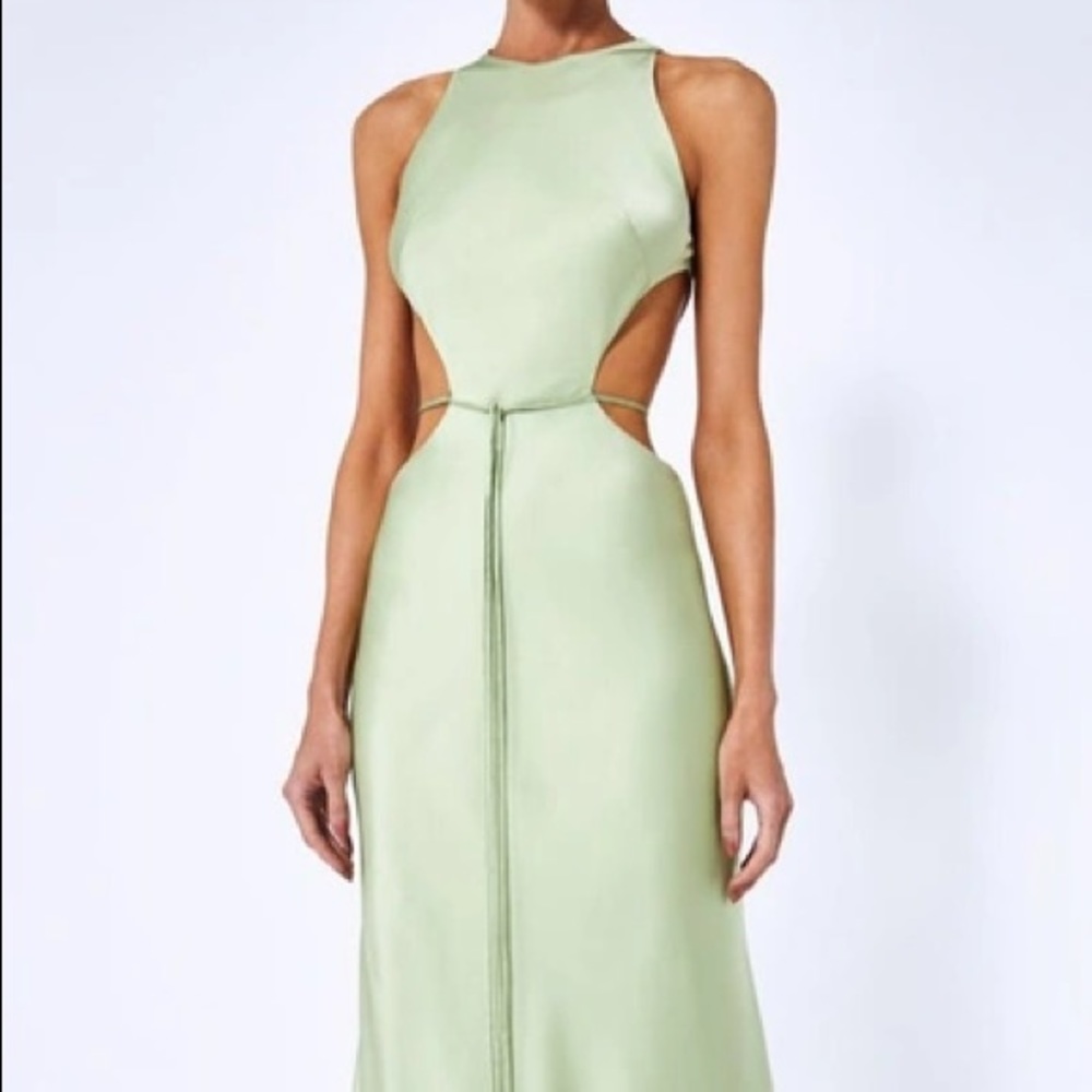 Alexis Light Green Midi Dress